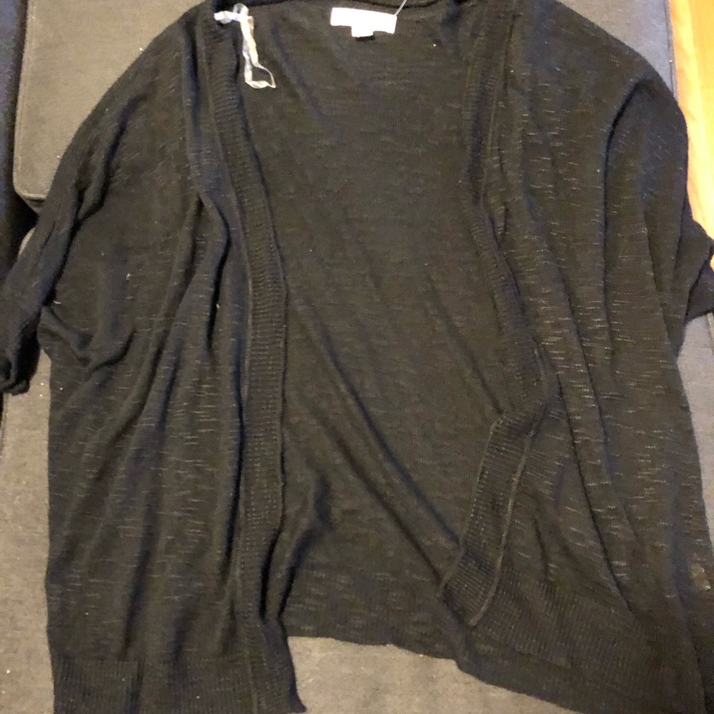 Black Short Sleeve Sweater